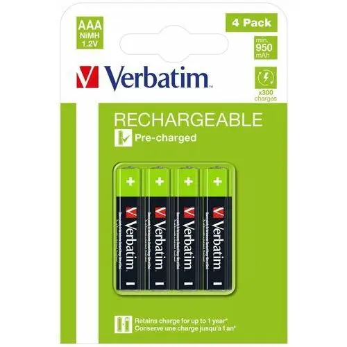 Inny producent Verbatim rechargeable battery aaa 4