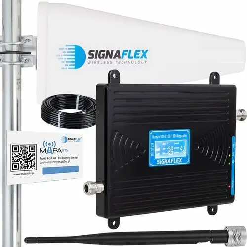 Wzmacniacz antenowy Signaflex T1-BLACK LCD zestaw