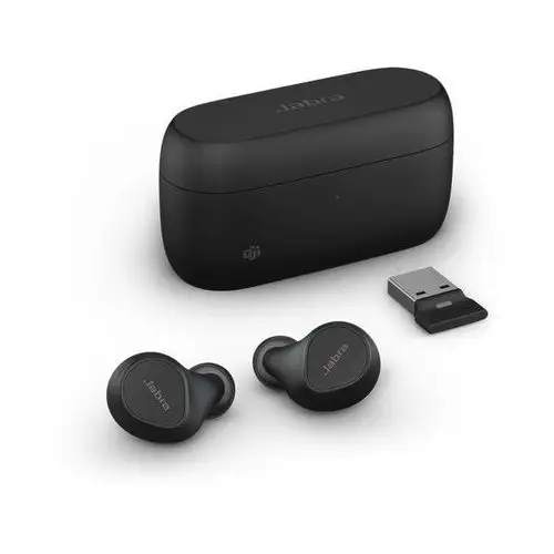 Jabra Evolve2 Buds, MS (20797-999-999), słuchawki z mikrofonem, bezprzewodowe, BT, USB-A