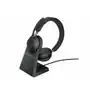 Słuchawki bluetooth nauszne, JABRA, Evolve2 65 Stand Link380a UC Stereo, czarne Sklep on-line
