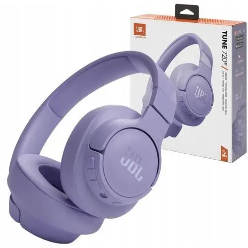 Jbl Nauszne słuchawki bezprzewodowe Bluetooth Jbl Tune 720BT Fioletowe