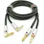 Kabel głośnikowy Nakamichi 2x4mm banan kątowy 0,5m Sklep on-line