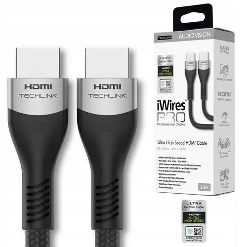 Kabel Hdmi Techlink iWIRES Pro 8K 711818 Hdr 1,8m