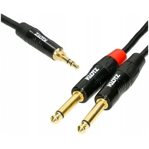 Kabel Jack 3.5 2X Jack 6.3 1.5m Audio Klotz