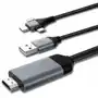 Kabel micro Usb C Lightining Hdmi 2M adapter Mhl Sklep on-line