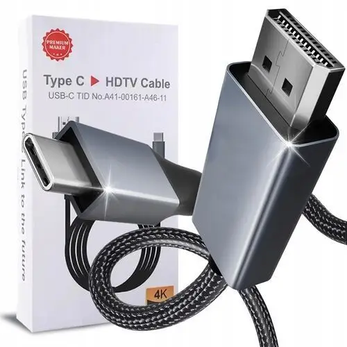 Kabel Przewód Adapter Przejściówka Usb-c 3.1 Typ C Do Hdmi 4K Mhl 200cm