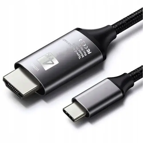 Kabel Przewód Adapter Przejściówka Usb-c 3.1 Typ C Do Hdmi 4K Mhl 200cm Tv