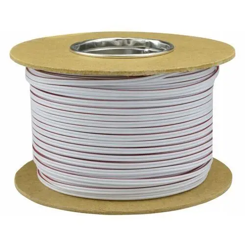 Kabel Przewód Głośnikowy SMYp 2x1,5mm2 Miedź biały Elektrokabel 100m