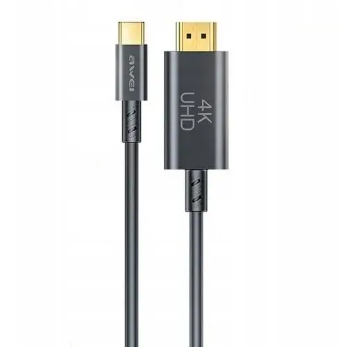 Kabel Przewód Usb C Do Hdmi Awei 4K 30HZ Typ C Uhd Fhd 1.8M