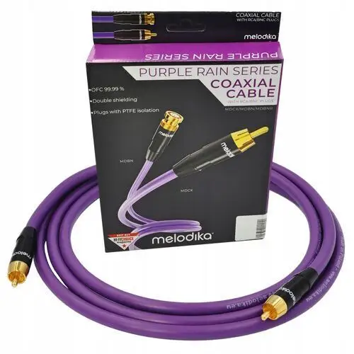 Kabel Rca Rca Melodika MDCX80 Purple Rain Coaxial Cinch Czincz Ofc 8m