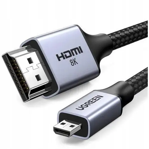 Kabel Ugreen HD164 15517 micro Hdmi Hdmi 2.1 8K 2m szary