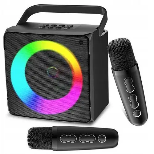 Karaoke Głośnik Zestaw Maszyna Bluetooth Do Karaoke Z 2 Mikrofonami