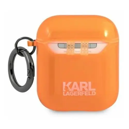 Choupette head - etui airpods (fluo pomarańczowy) Karl lagerfeld