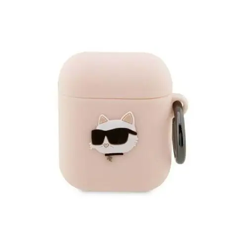 Karl Lagerfeld Silicone Choupette Head 3D do AirPods 1/2 (różowy)
