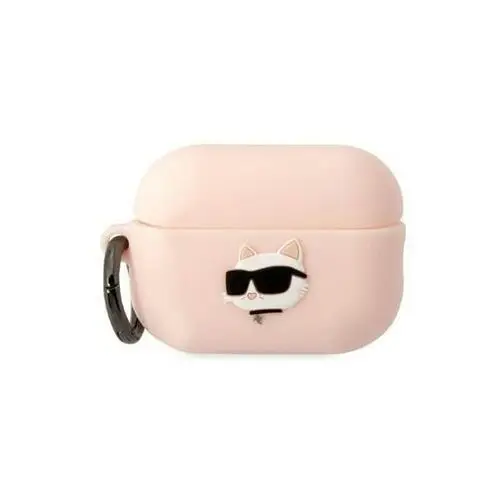Karl lagerfeld silicone choupette head 3d do airpods pro 2 (różowy)