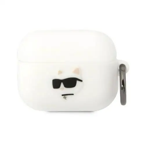 Karl Lagerfeld Silicone Choupette Head 3D do AirPods Pro (biały)