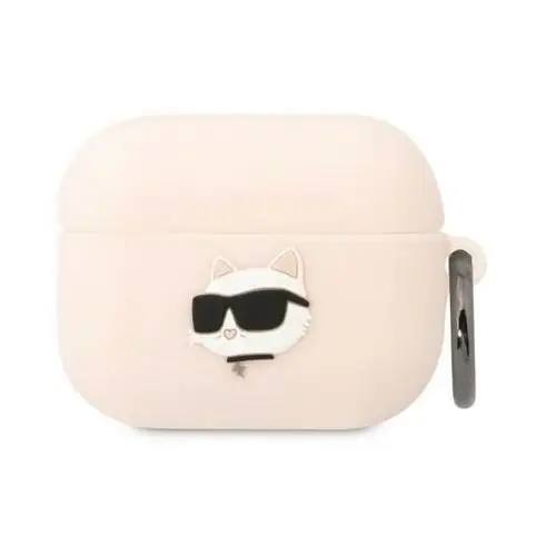 Karl Lagerfeld Silicone Choupette Head 3D do AirPods Pro (różowy)