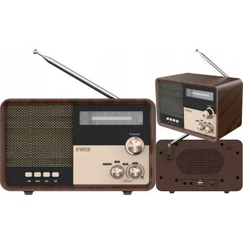 Klasyczne Radio Kuchenne Retro Bluetooth Am/fm