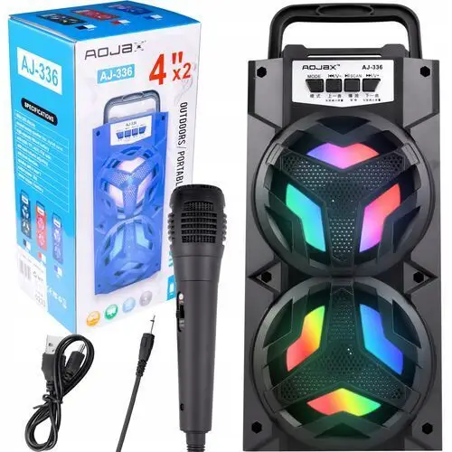 Kolumna Odtwarzacz Usb Bluetooth Mikrofon Karaoke