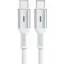 Kabel USB-C - USB-C Korgy CCW12 60W 1.2m Biały Nylon Szybkie ładowanie Sklep on-line