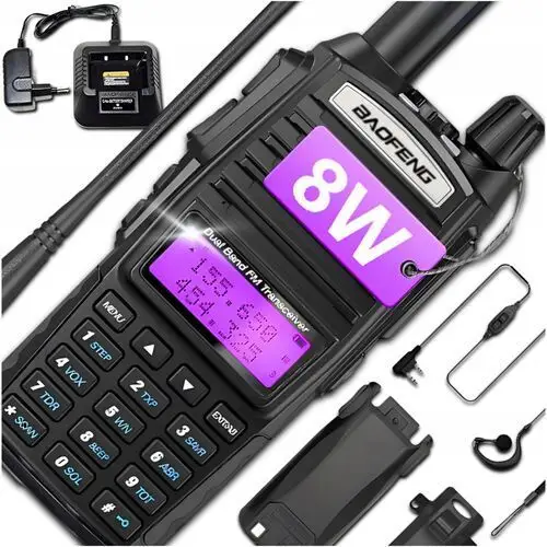 Krótkofalówka Baofeng UV82 MK5 8W Walkie Talkie Radiotelefon Słuchawka