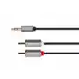Kruger & matz Km1215 kabel jack 3.5 wtyk stereo - 2rca 10m kruger&matz basic Sklep on-line