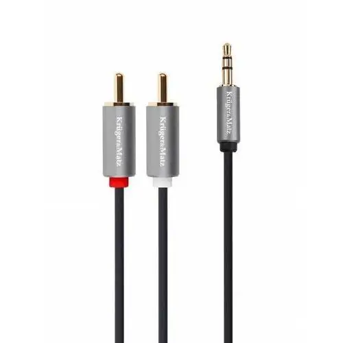 KRUGER&MATZ Basic kabel MINIJACK wtyk - 2xRCA 1m KM1218