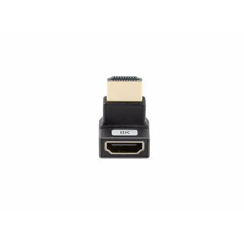 Adapter hdmi(m)->hdmi(f) 8k kątowy góra aluminium srebrny Lanberg