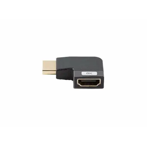 Lanberg Adapter hdmi(m)->hdmi(f) 8k kątowy lewo aluminium silver