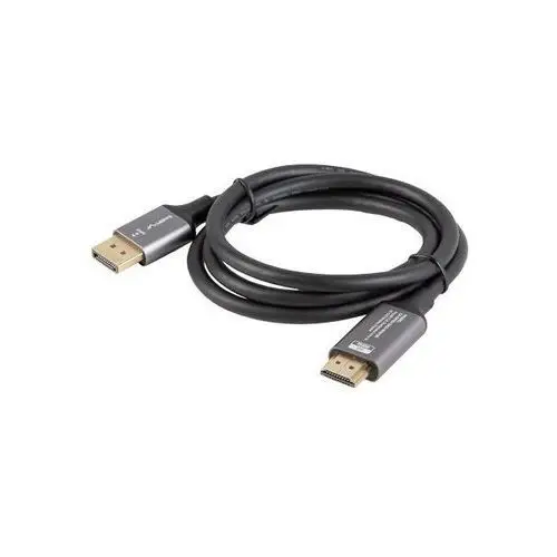 Lanberg Kabel Displayport(M)-HDMI(M) 1M 4K czarno-srebrny