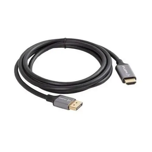 Lanberg kabel displayport(m)-hdmi(m)1.8m 4k czarno-srebrny