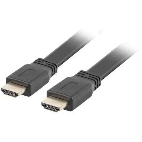 LANBERG Kabel HDMI-HDMI M/M v2.0 0.5m czarny płaski, 1_667121