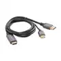 Kabel hdmi(m)-displayport(m) 1m 4k czarny Lanberg Sklep on-line