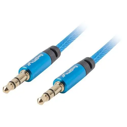 Lanberg kabel premium minijack - minijack m/m 3.5mm 1m niebieski