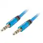 Lanberg kabel premium minijack - minijack m/m 3.5mm 1m niebieski Sklep on-line