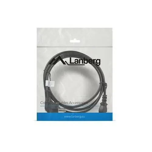 Lanberg Kabel zasilający CEE 7/7 - IEC 320 C13 VDE 1.8M czarny