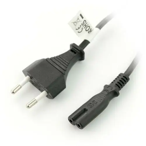 Lanberg kabel zasilający euro cee 7/16 - > c7 1.8m ca-c7ca-10cc-0018-bk - odbiór w 2000 punktach - salony, paczkomaty, stacje orlen