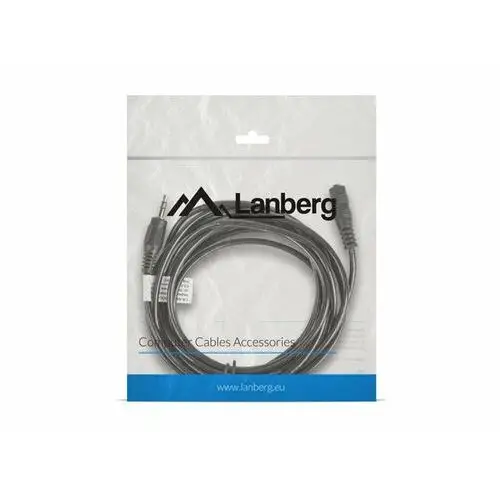 Lanberg Przedłużacz audio minijack 3.5mm m/f 3 pin ca-mjfj-10cc-0030-bk, 3 m