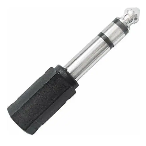 Adapter av jack 6.3mm - jack 3.5mm czarny (zla0285) Lechpol