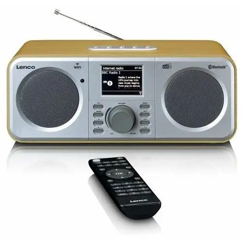Lenco Dir-141Wd Internetowe Radio Stereo Z Tunerem Fm I Dab+ Oraz Odbiornikiem I Nadajnikiem Bluetooth