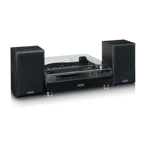 Lenco Ls-101Bk Gramofon Z Głośnikami Z Funkcją Bluetooth