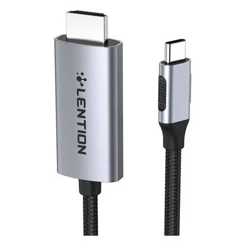 Lention Kabel usb-c do 4k60hz hdmi , 3m (szary)