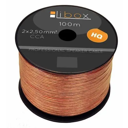 Libox kabel głośnikowy lb0009 2x2,5mm (100mb) cca