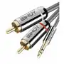 Lindy cromo line 35332 – kabel mini jack 3.5mm – 2x rca – 0,5m: kolor - 0,5m Sklep on-line