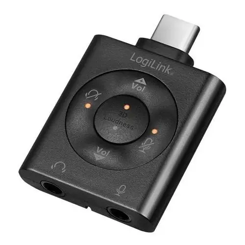 Logilink adapter audio usb-c/m do 2xjack 3.5mm 7.1