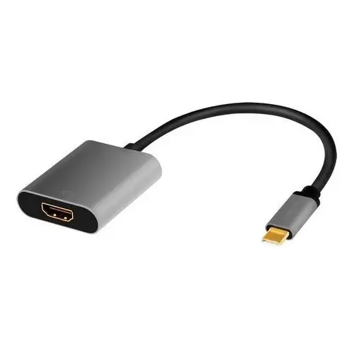LogiLink Adapter USB-C do HDMI/F,4K/60Hz aluminiowy 0.15m, CUA0103