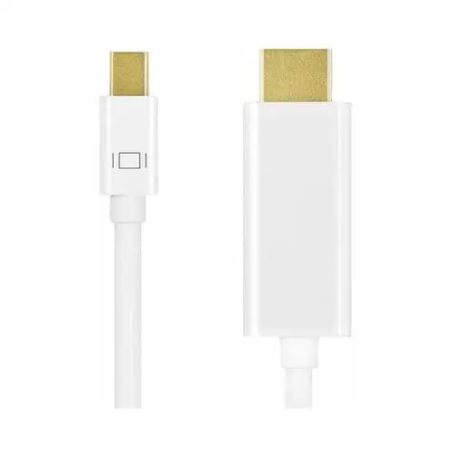 Logilink Kabel adapter cv0122 mini displayport 1.2 - hdmi, 4k, biały, 1m