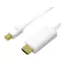 Kabel adapter cv0125 mini displayport 1.2 - hdmi, 4k, biały, 5m Logilink Sklep on-line