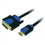 Kabel DVI, HDMI LogiLink CHB3103, [1x złącze męskie DVI 18+1-pin - 1x złącze męskie HDMI], 3 m, czarny Sklep on-line