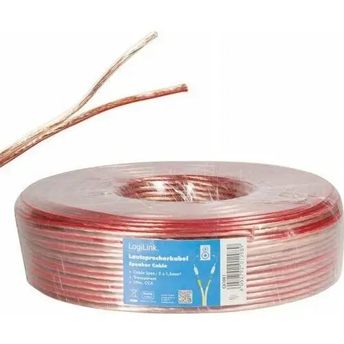 Kabel głośnikowy 50.0m cca 1230g Logilink